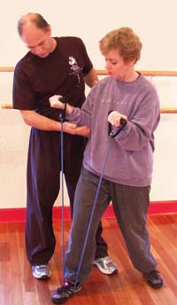 Master Sbarge helps Sifu Kathy